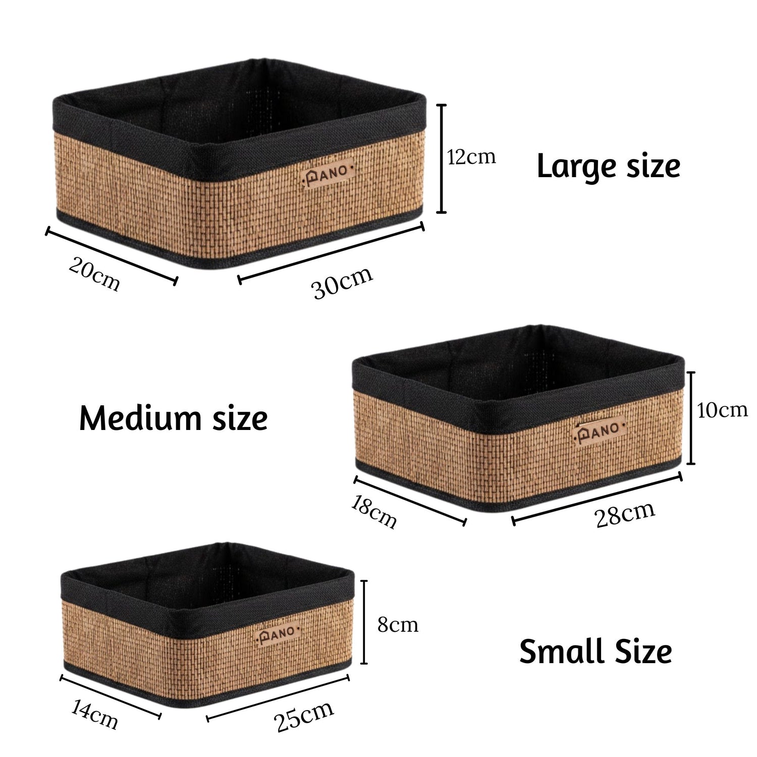Bamboo Kitchen Utility Geneva Basket | Storage Organiser - Pano