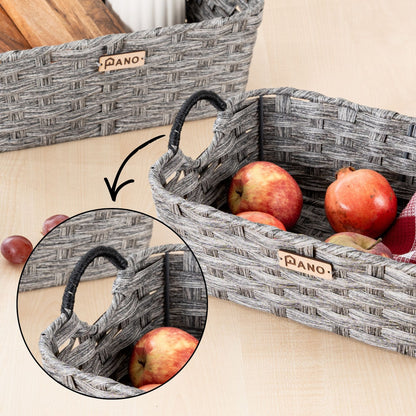 Wicker Kitchen Utility Maxwell Basket | Storage Organiser - Pano