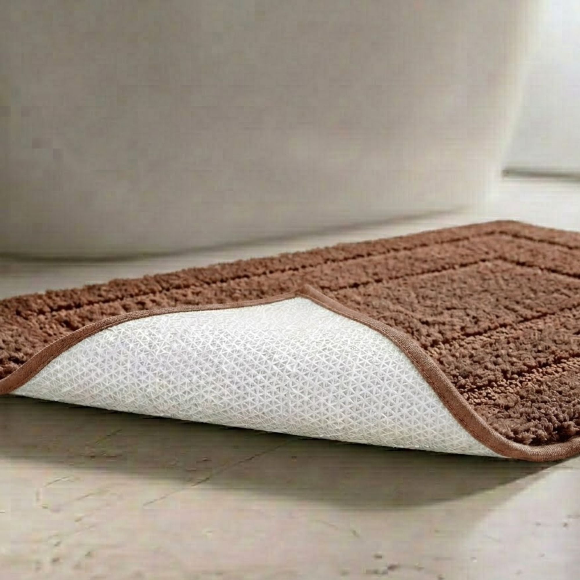 Triple Frame Anti Skid Super Soft Bathmat -Pano