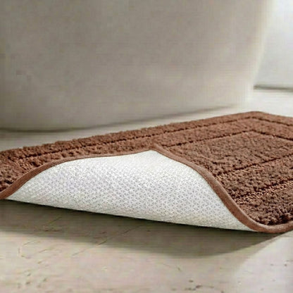 Triple Frame Anti Skid Super Soft Bathmat -Pano