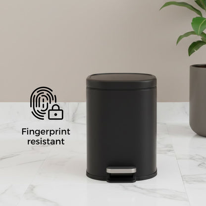 Arlo Stainless Steel Step Bin Trashcan 6 Litre - Pano