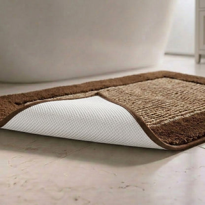 Bold Frame Microfiber Anti Skid Bathmat - Pano