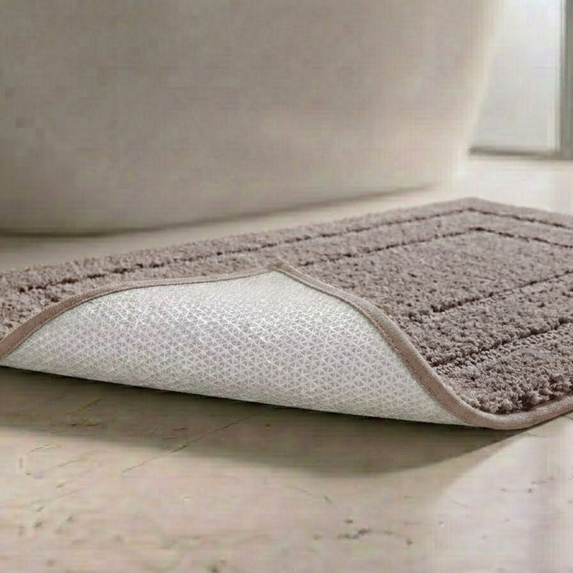 Triple Frame Anti Skid Super Soft Bathmat -Pano
