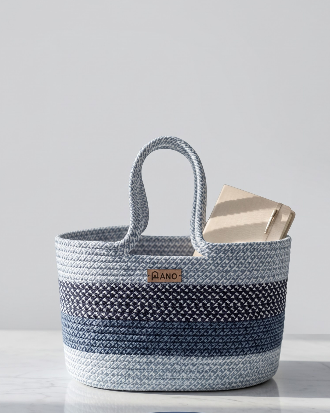 Floris Hand Basket - Navy
