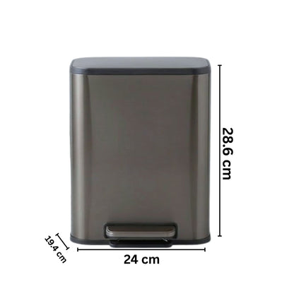 Binova Stainless Steel Soft Close Peddle Dustbins - Pano