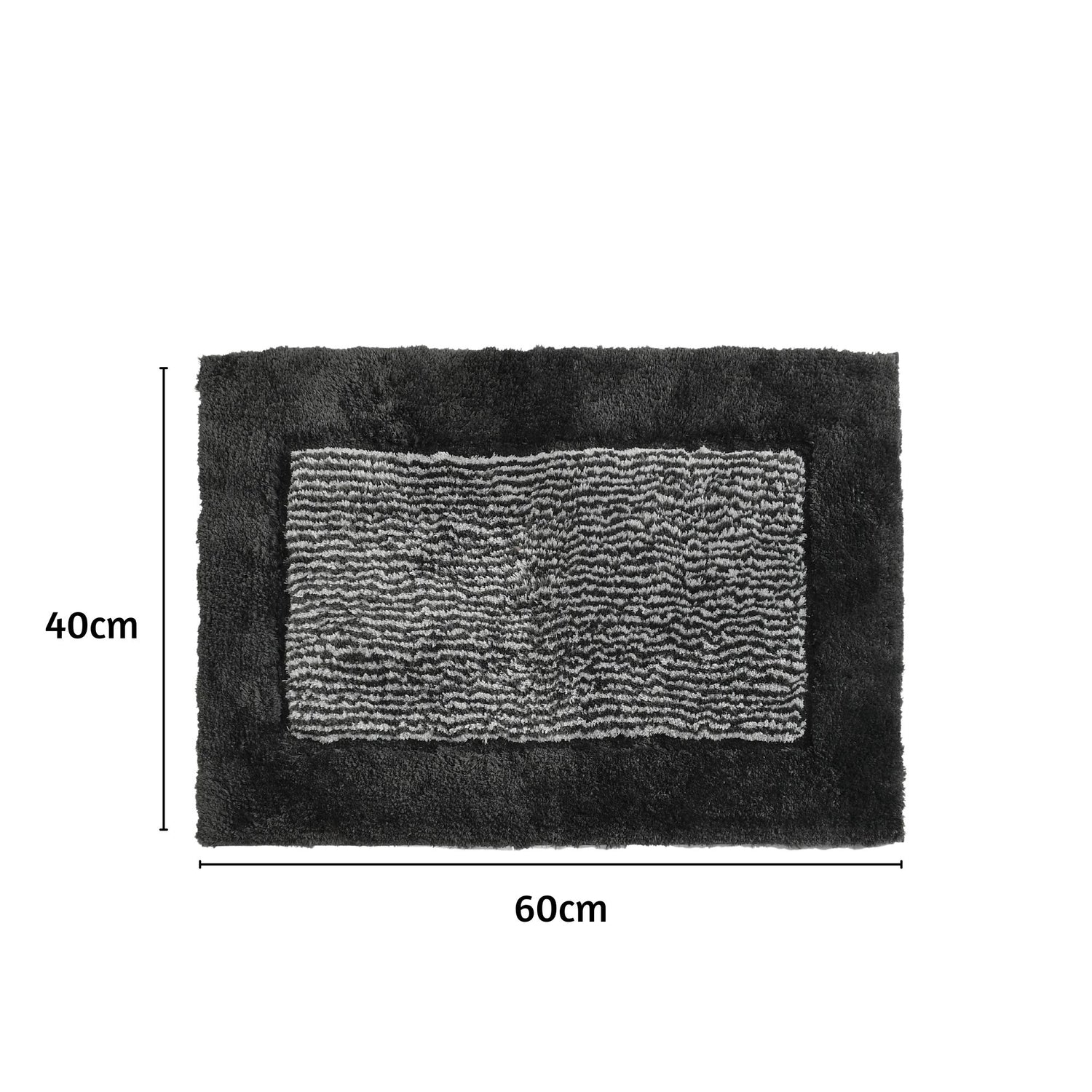 Bold Frame Microfiber Anti Skid Bathmat - Pano