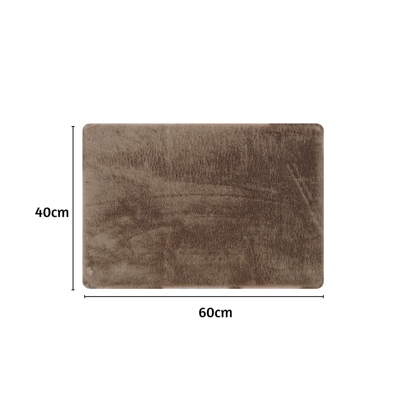 Cashmere Rabbit Fur Anti Skid Fur Bathmat - Pano