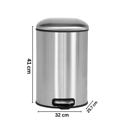 Levante Stainless Steel Soft Close Peddle Dustbins - Pano