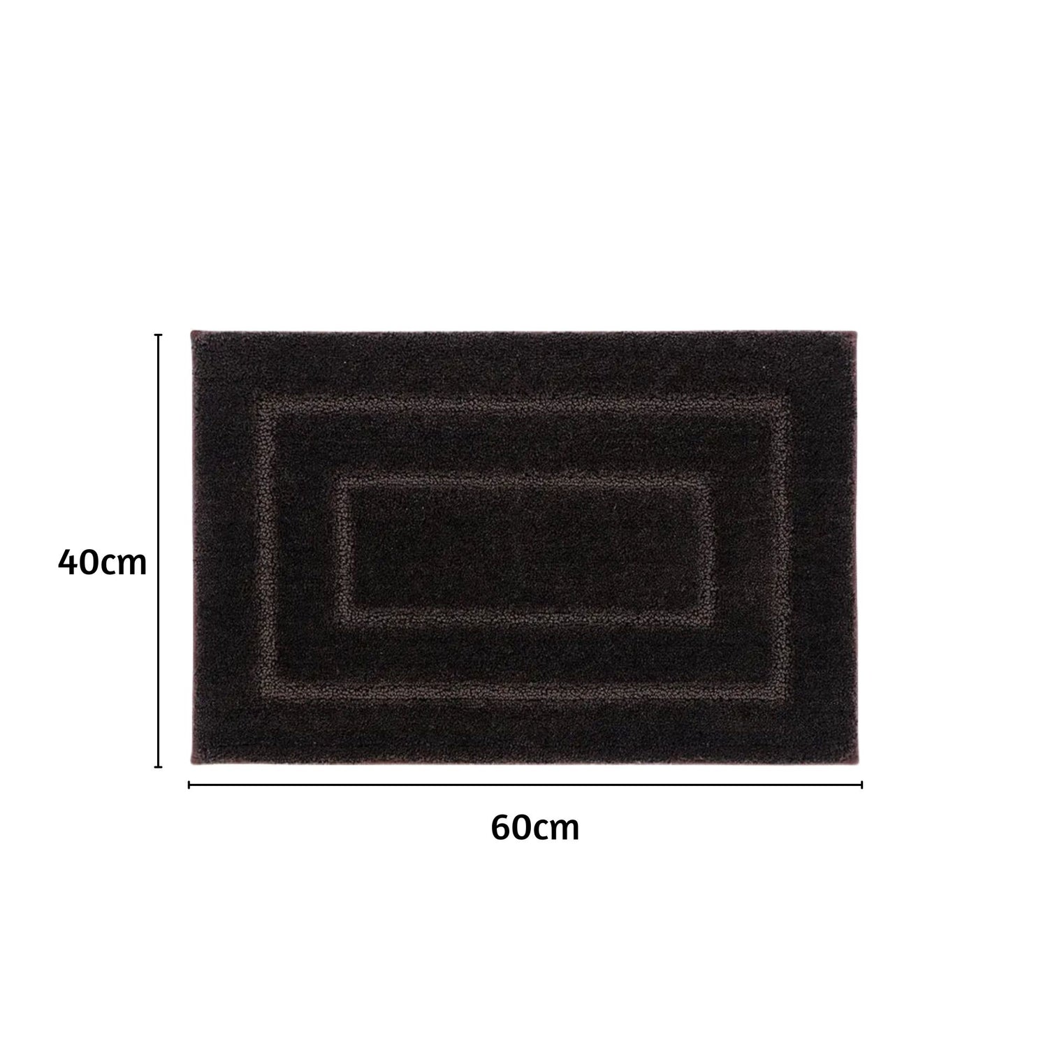 Triple Frame Anti Skid Super Soft Bathmat -Pano