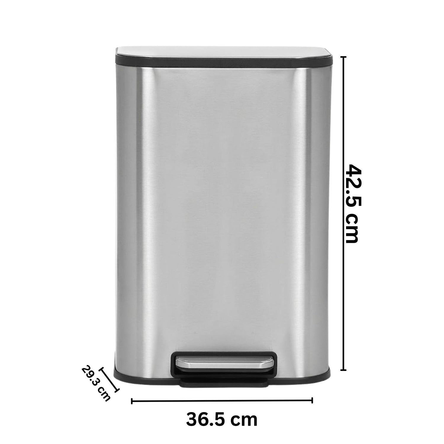 Binova Stainless Steel Soft Close Peddle Dustbins - Pano