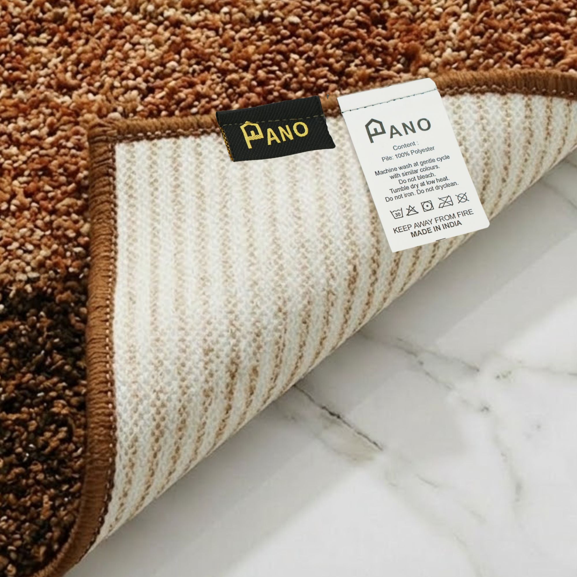 Textured Anti Skid Bathroom Washable Runner -Pano