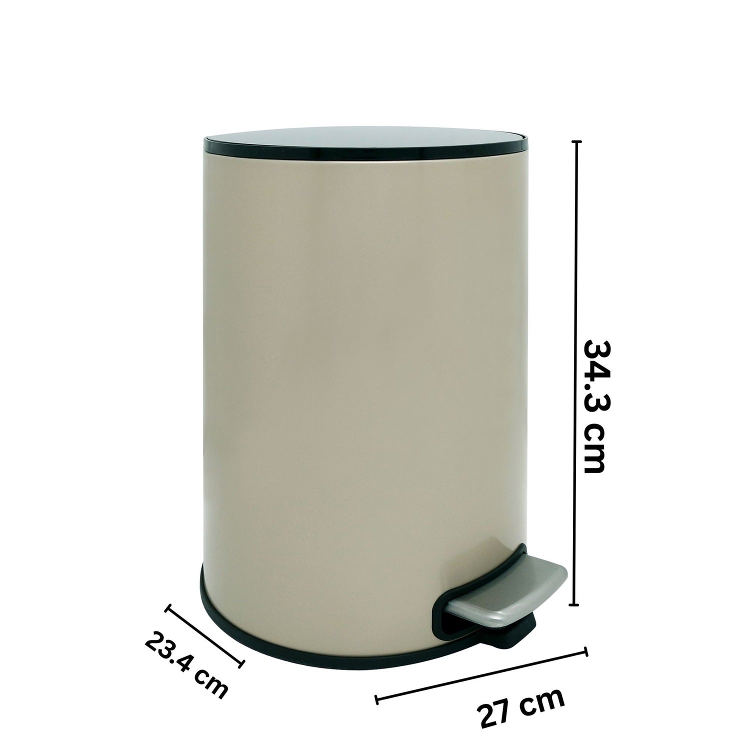 Oxford Stainless Steel Soft Close Peddle Dustbins 8 Litre - Pano