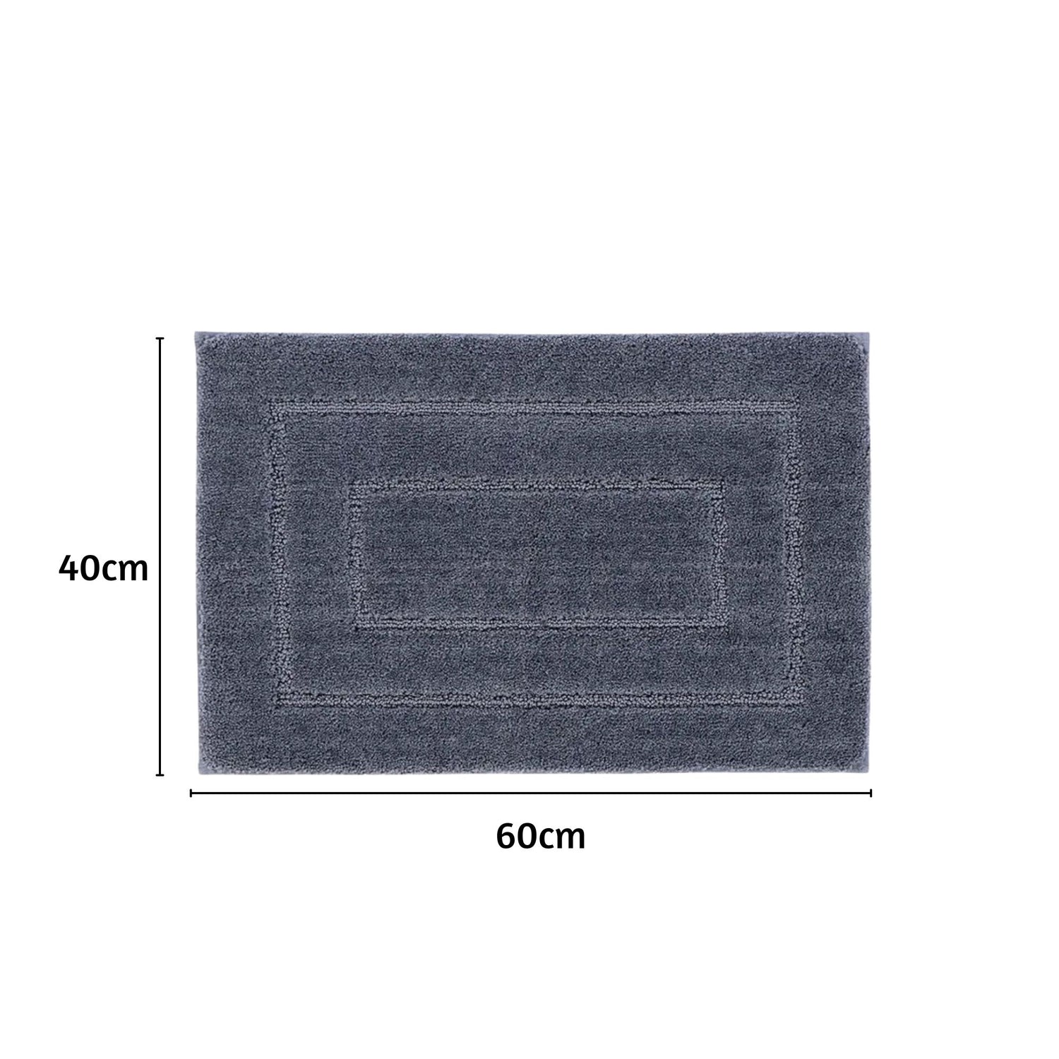 Triple Frame Anti Skid Super Soft Bathmat -Pano