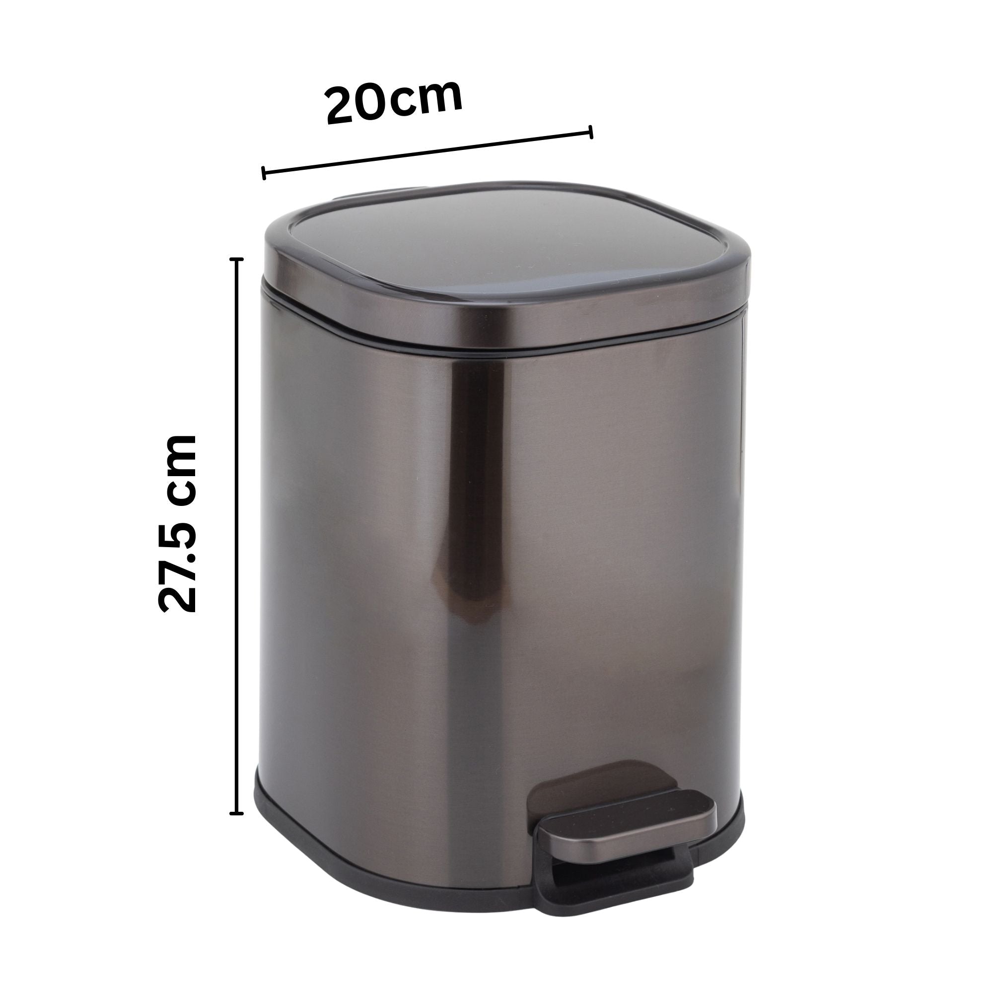 Arlo Stainless Steel Step Bin Trashcan 6 Litre - Pano