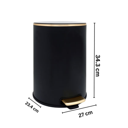 Oxford Stainless Steel Soft Close Peddle Dustbins 8 Litre - Pano
