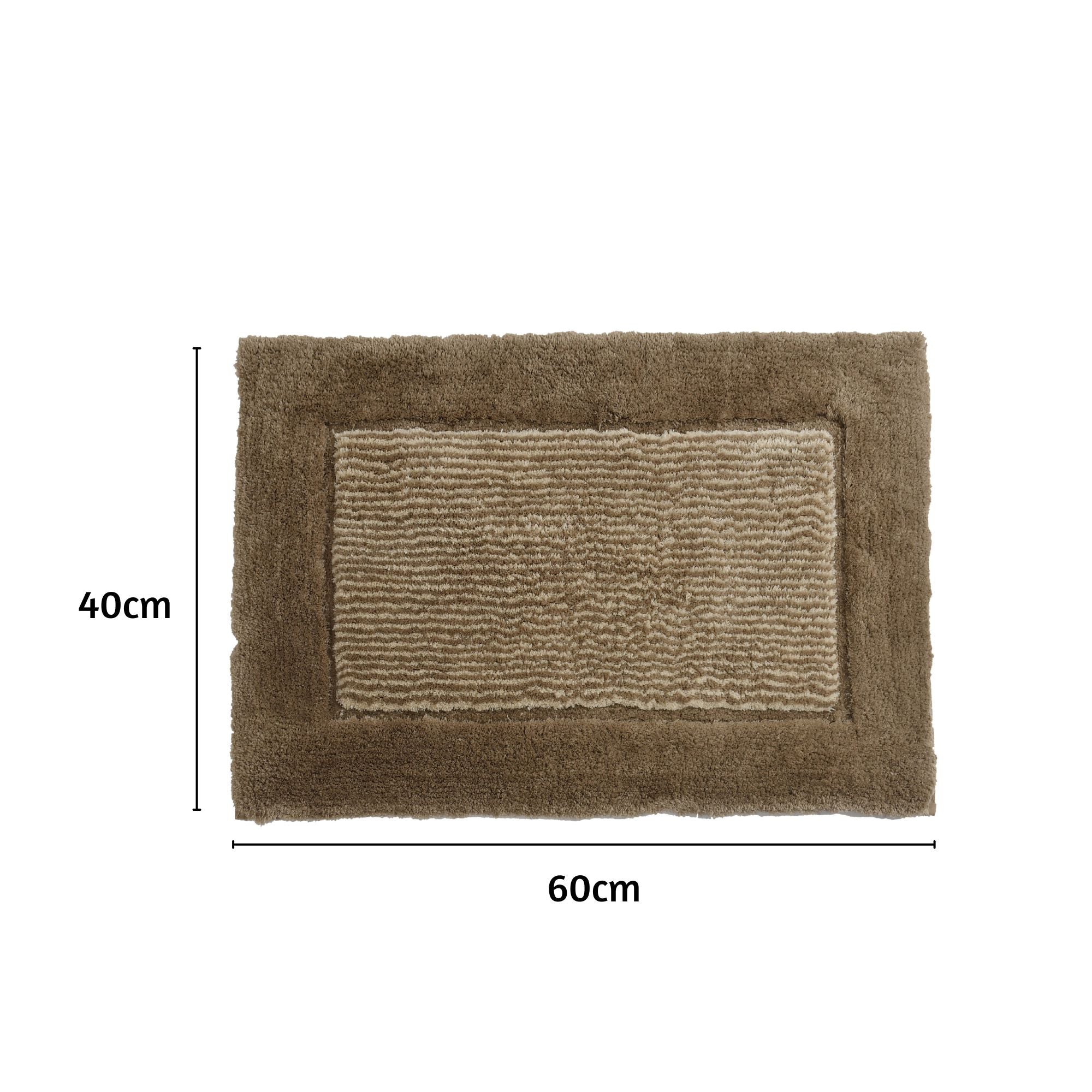 Bold Frame Microfiber Anti Skid Bathmat - Pano
