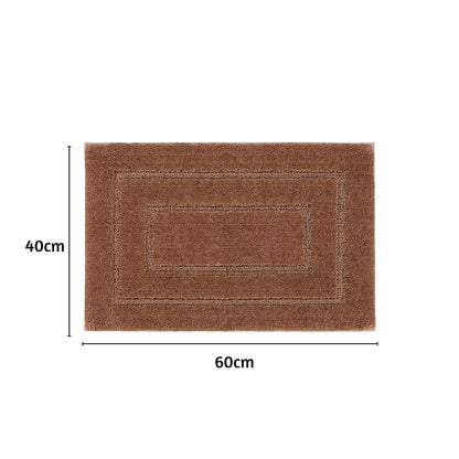 Triple Frame Anti Skid Super Soft Bathmat -Pano