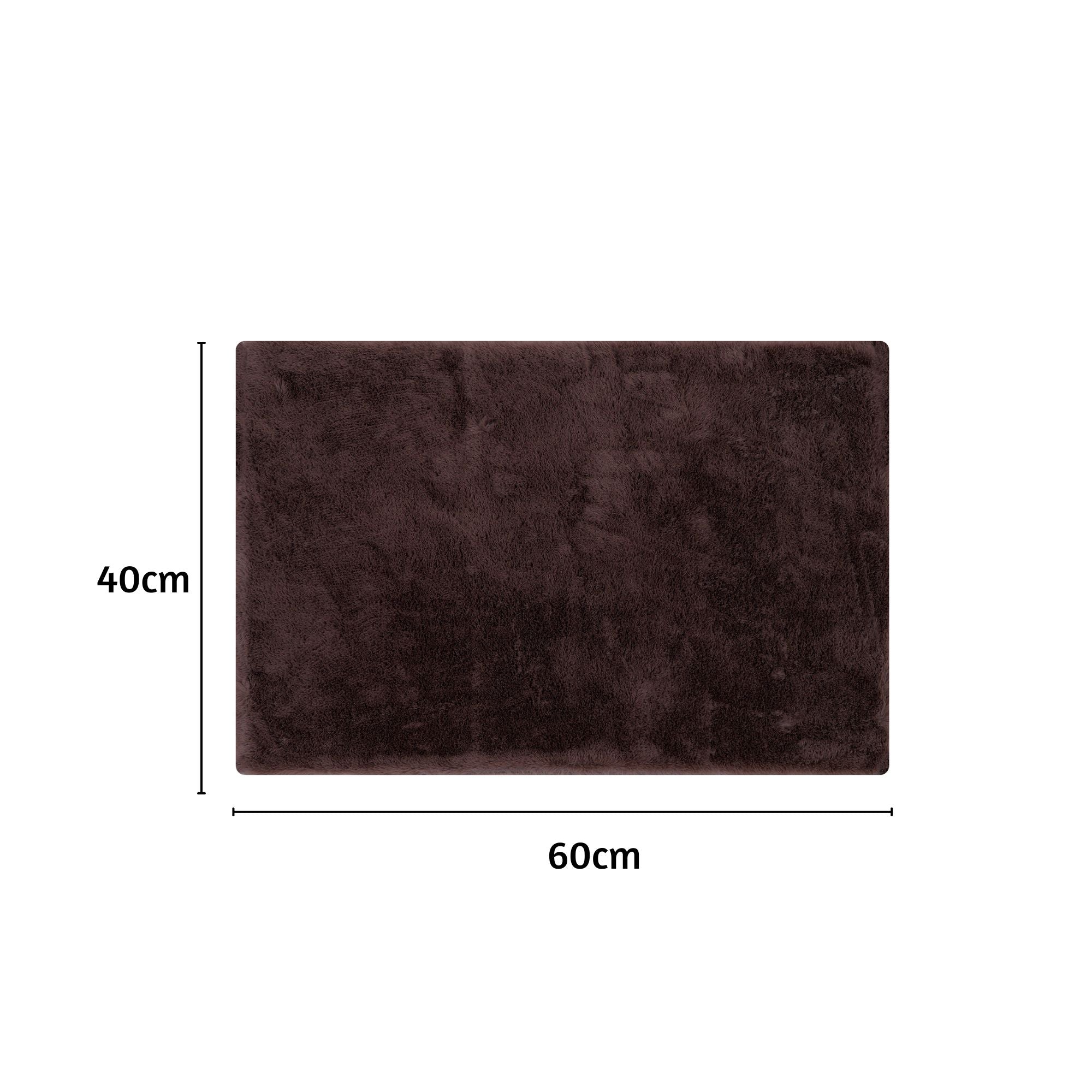 Cashmere Rabbit Fur Anti Skid Fur Bathmat - Pano