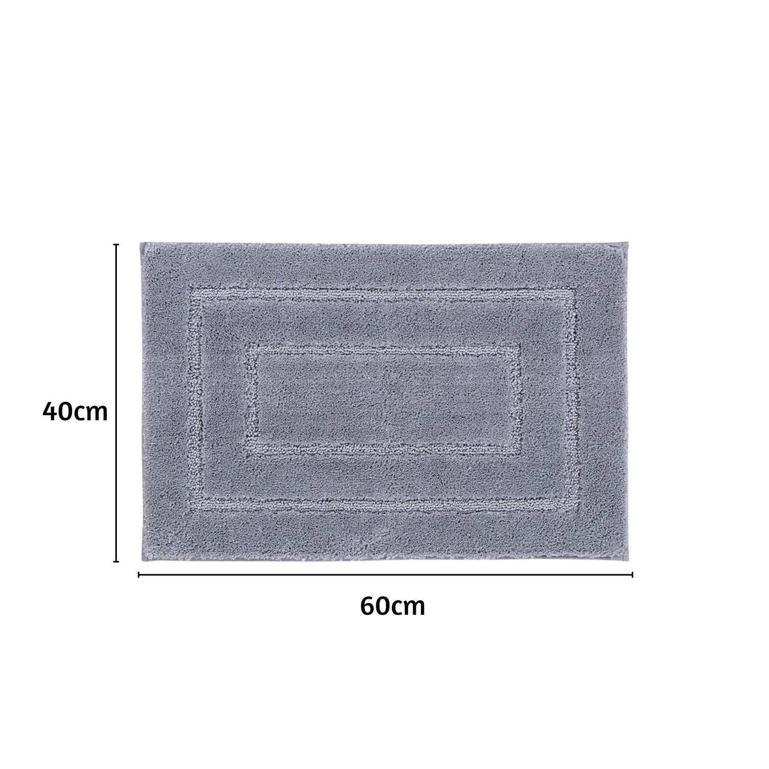 Triple Frame Anti Skid Super Soft Bathmat -Pano