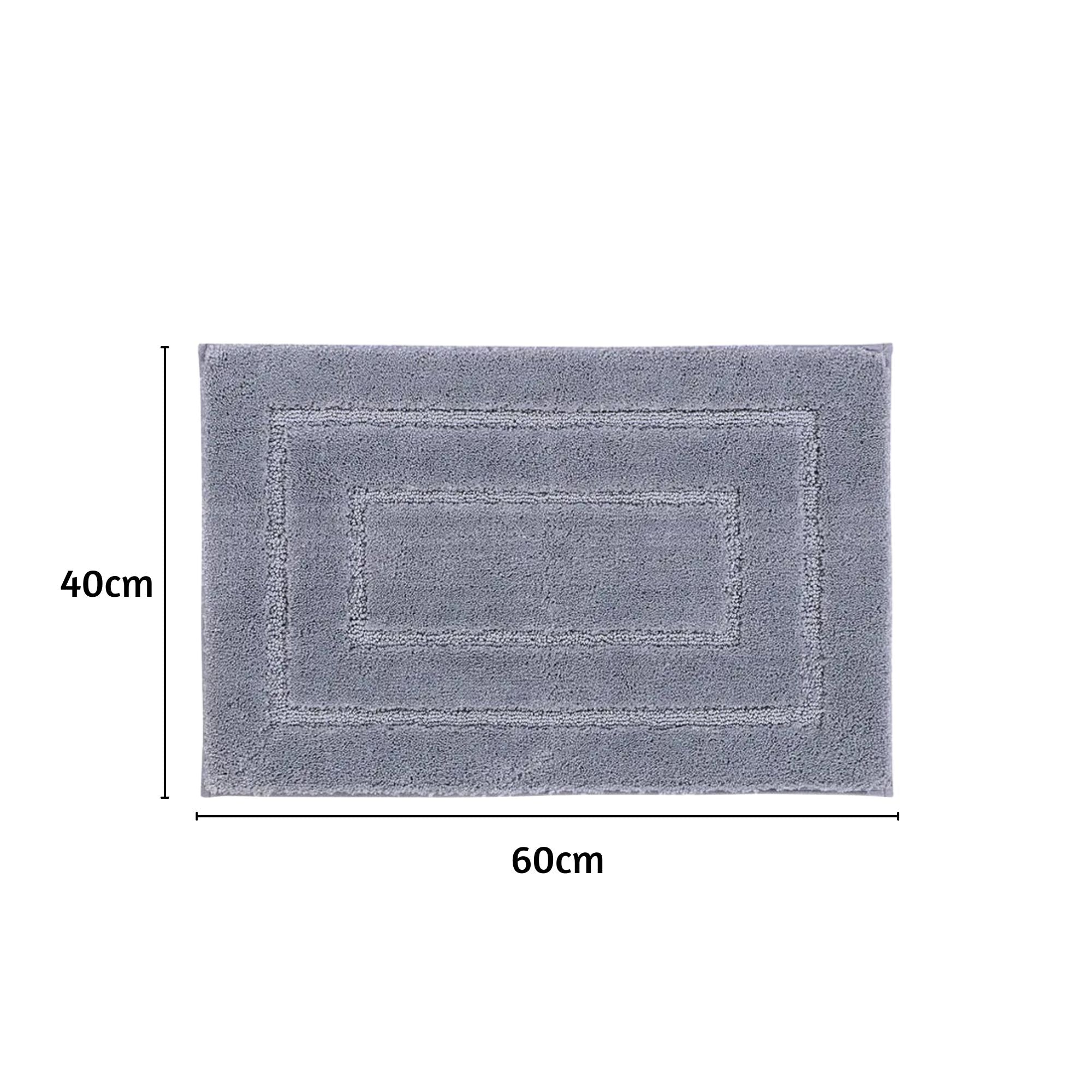 Triple Frame Anti Skid Super Soft Bathmat -Pano