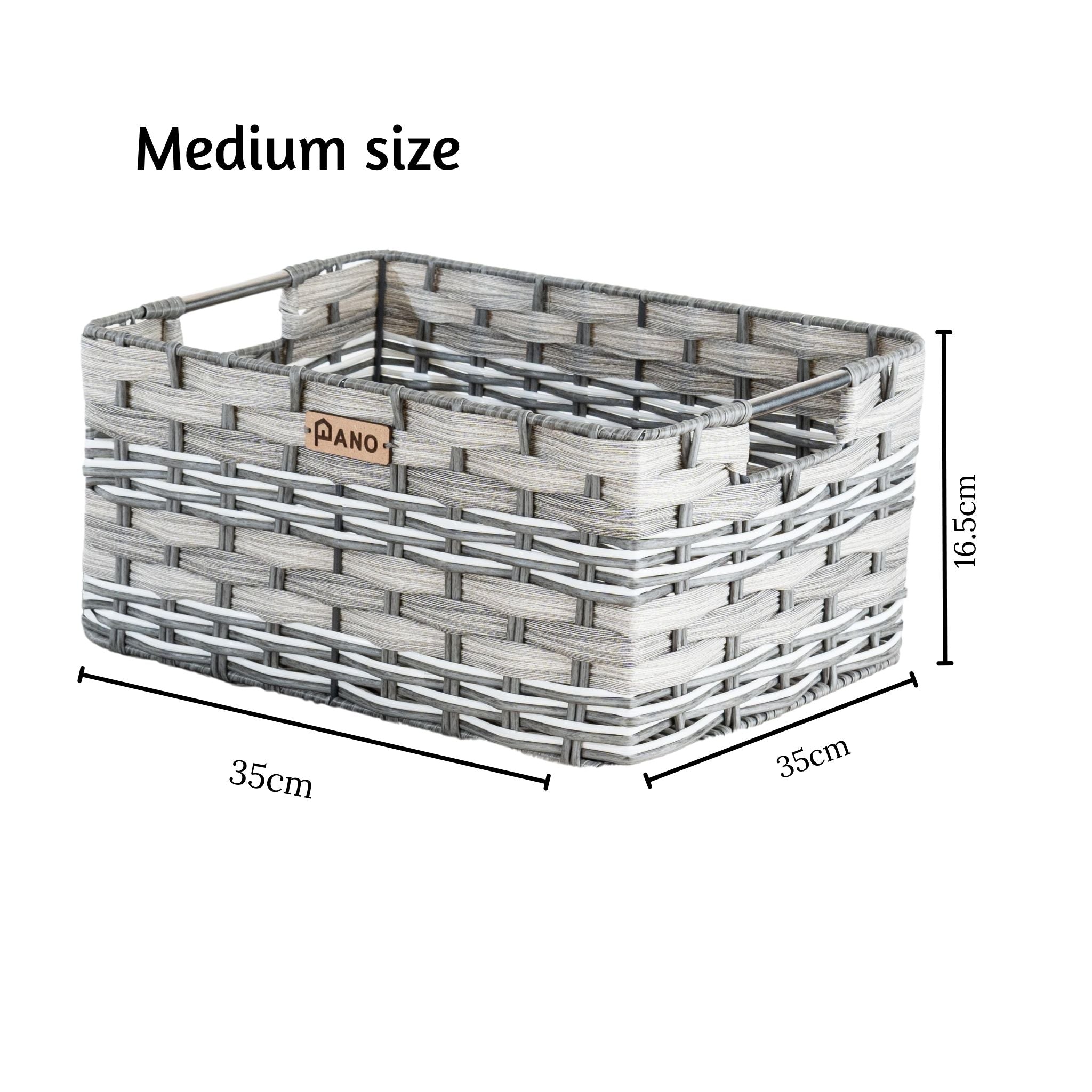 Wicker Storage Oliver Basket | Storage Organiser  - Pano