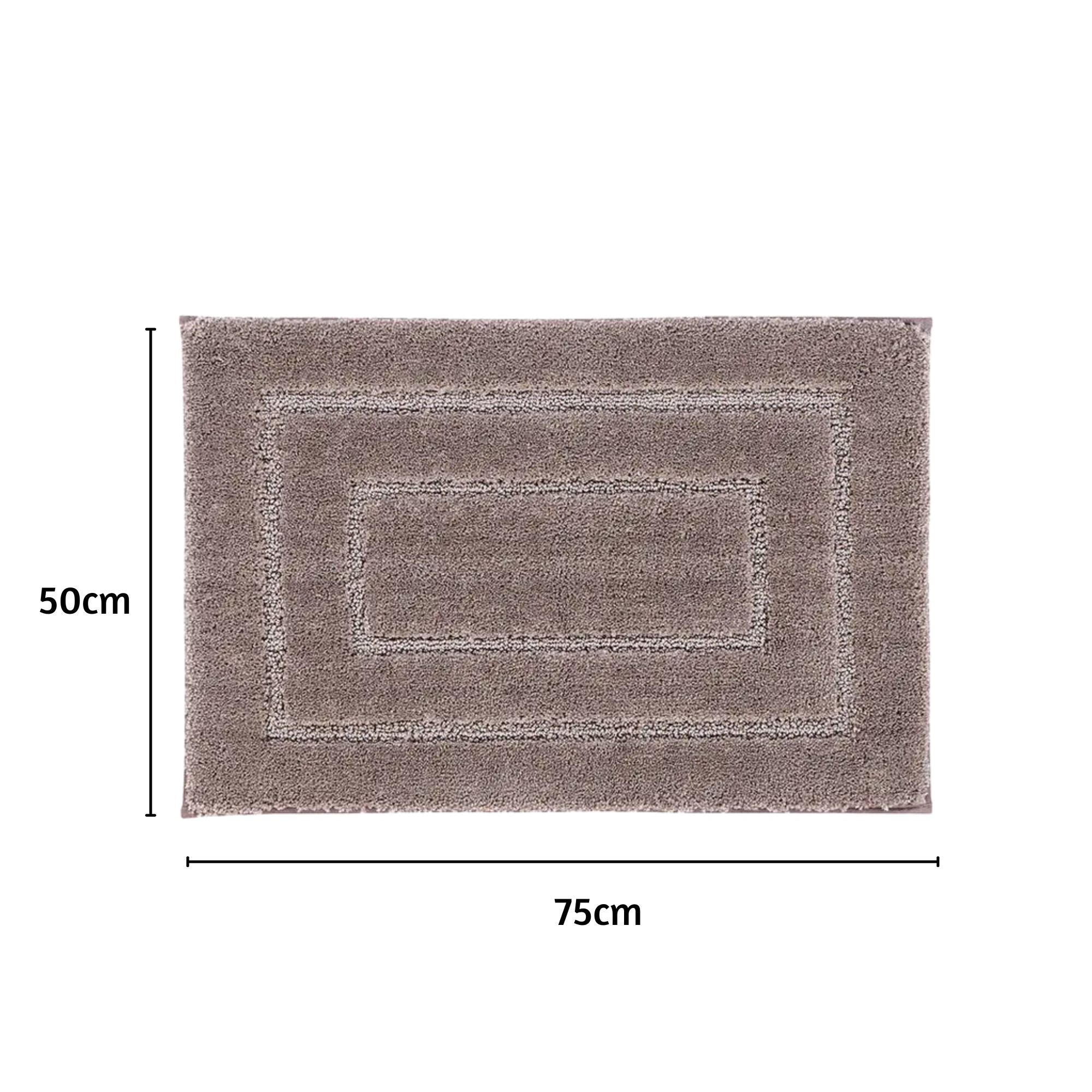 Triple Frame Anti Skid Super Soft Bathmat -Pano