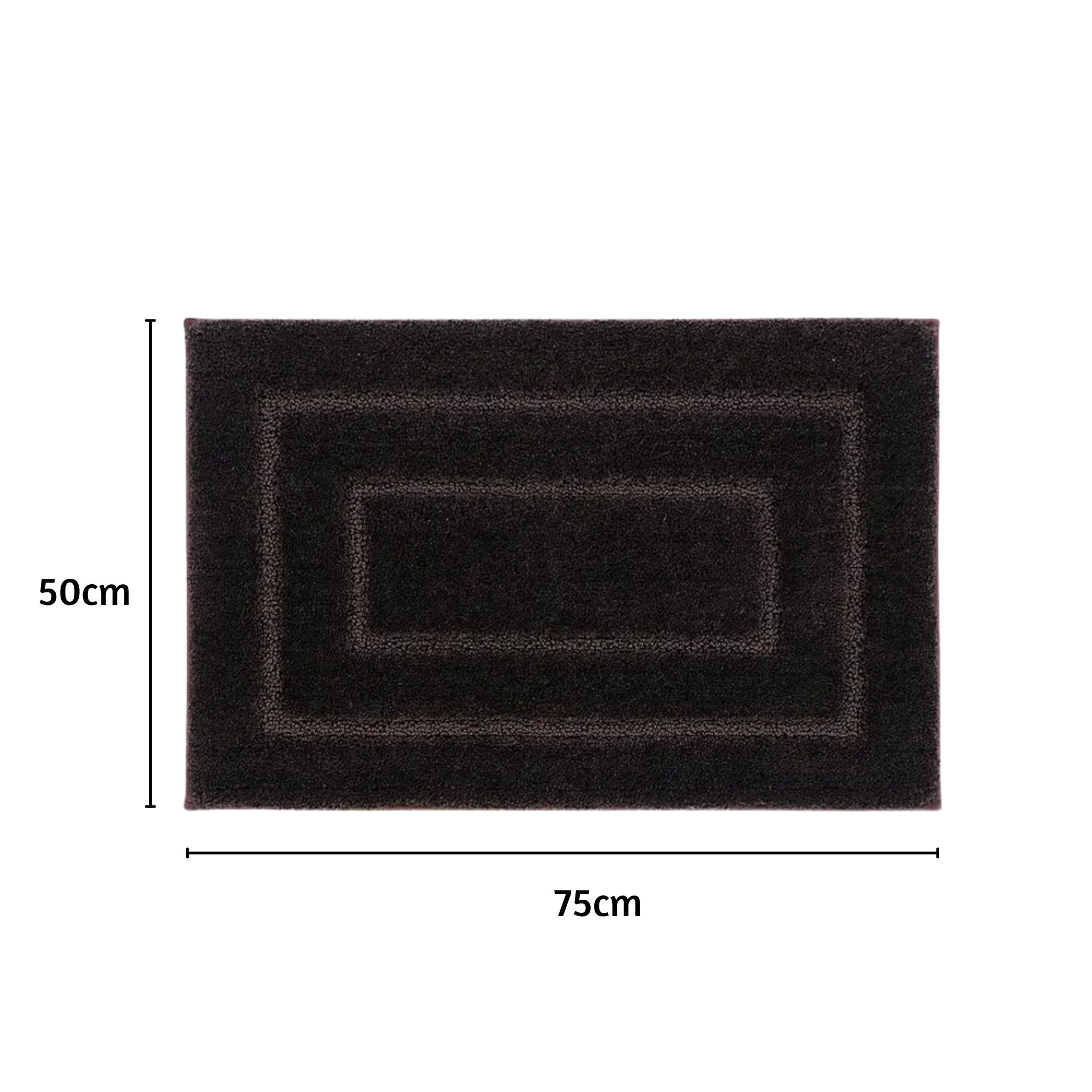 Triple Frame Anti Skid Super Soft Bathmat -Pano