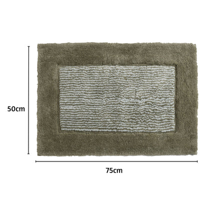 Bold Frame Microfiber Anti Skid Bathmat - Pano