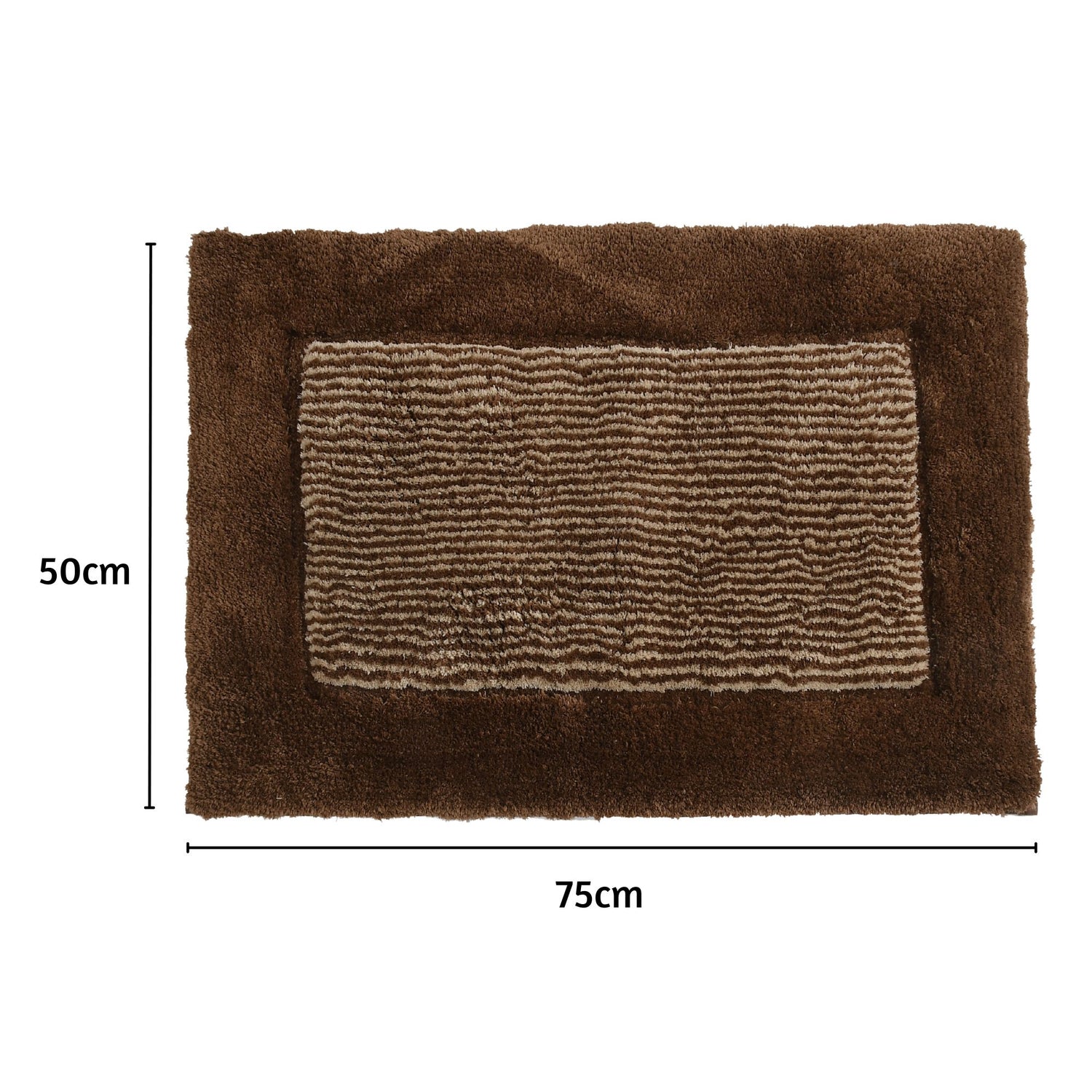 Bold Frame Microfiber Anti Skid Bathmat - Pano