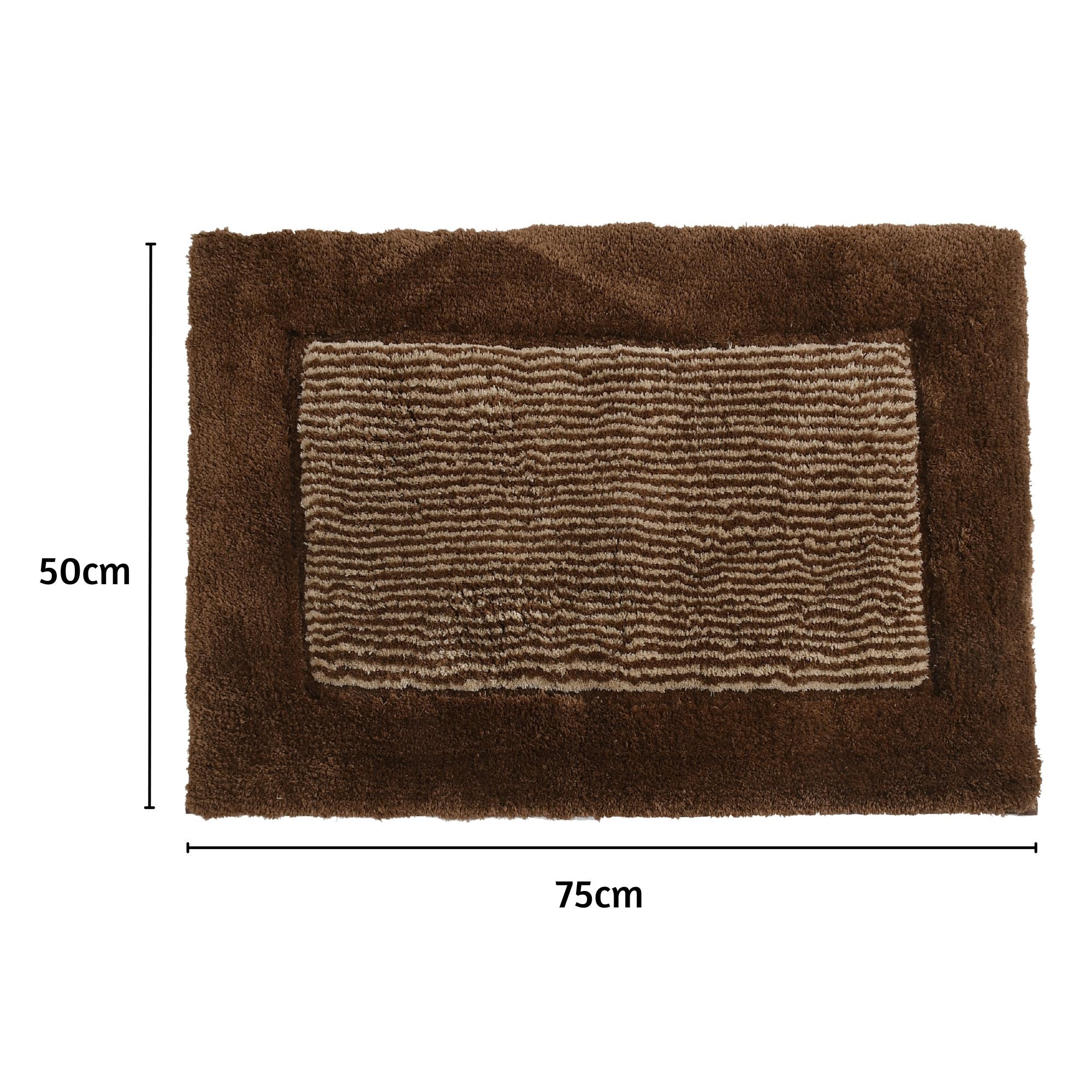 Bold Frame Microfiber Anti Skid Bathmat - Pano