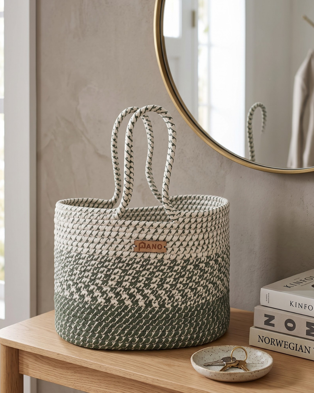 Fiona Multi Purpose Tote Hand Basket - Pano