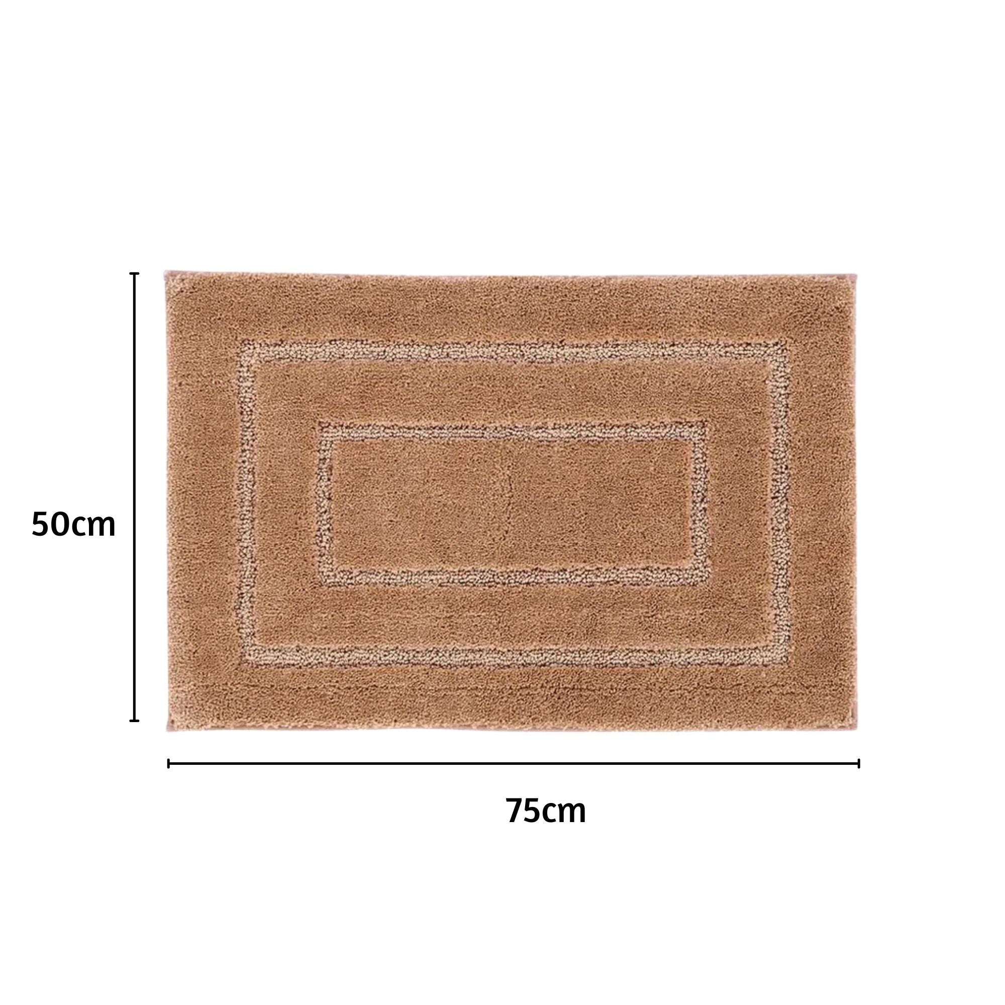 Triple Frame Anti Skid Super Soft Bathmat -Pano