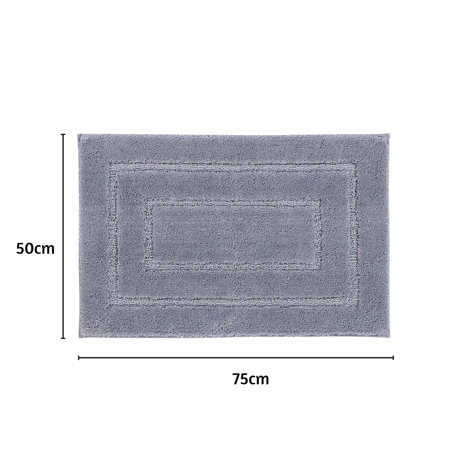 Triple Frame Anti Skid Super Soft Bathmat -Pano