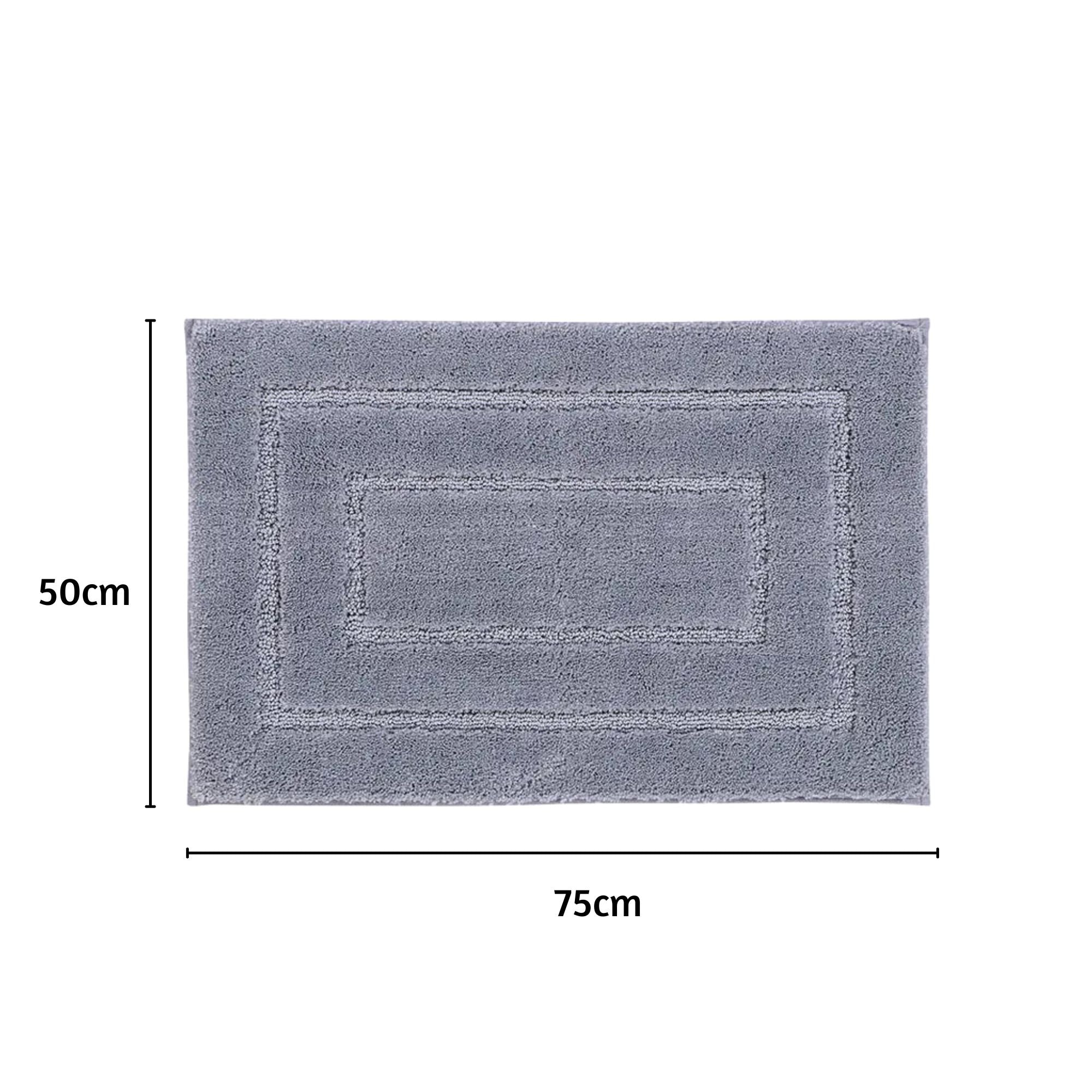 Triple Frame Anti Skid Super Soft Bathmat -Pano
