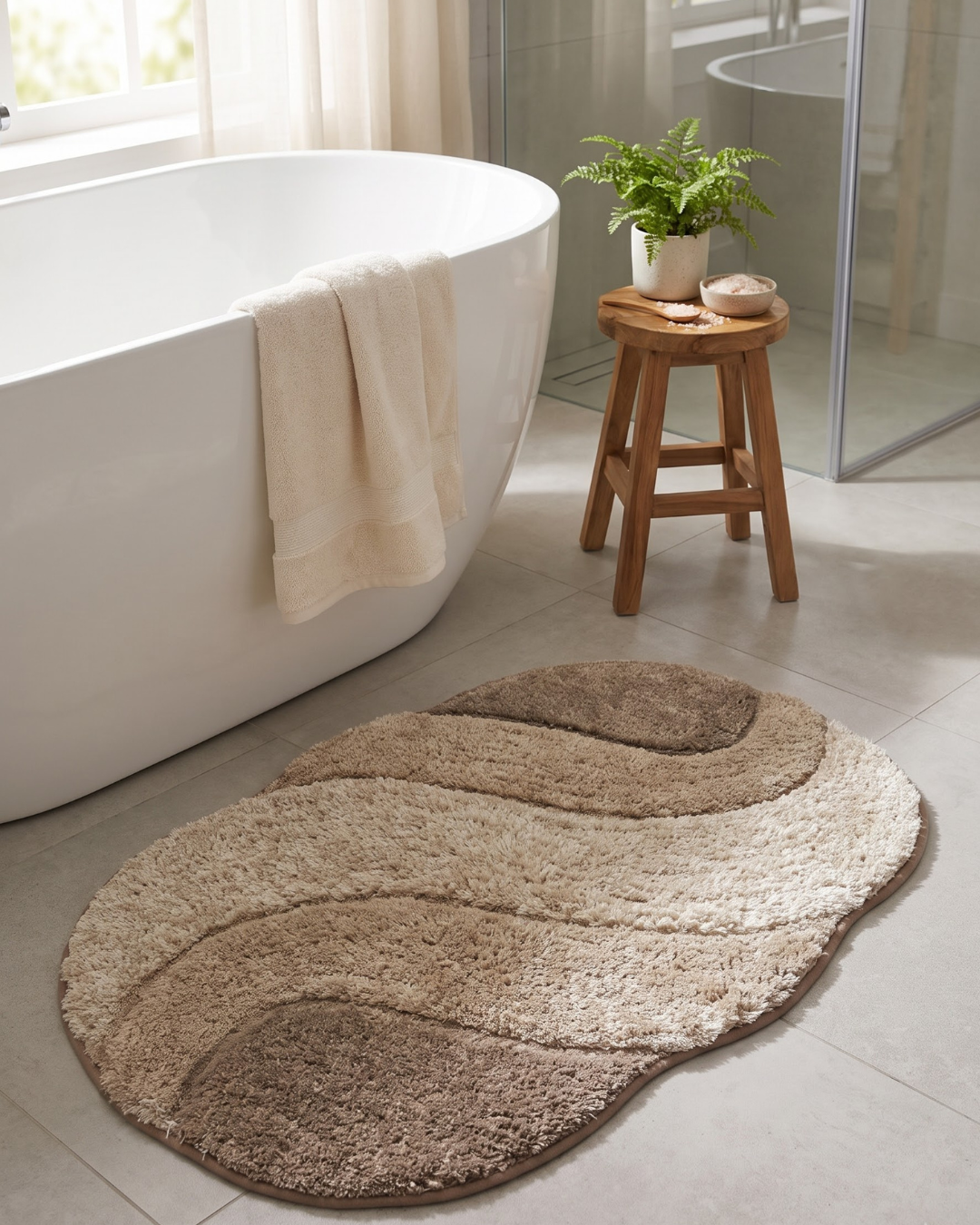 Wavy Anti Skid Bathmat - Pano