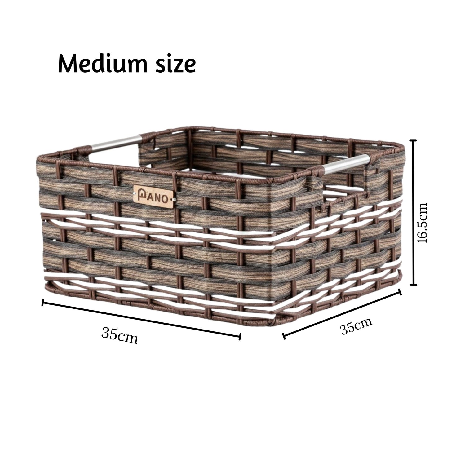 Wicker Storage Oliver Basket | Storage Organiser  - Pano