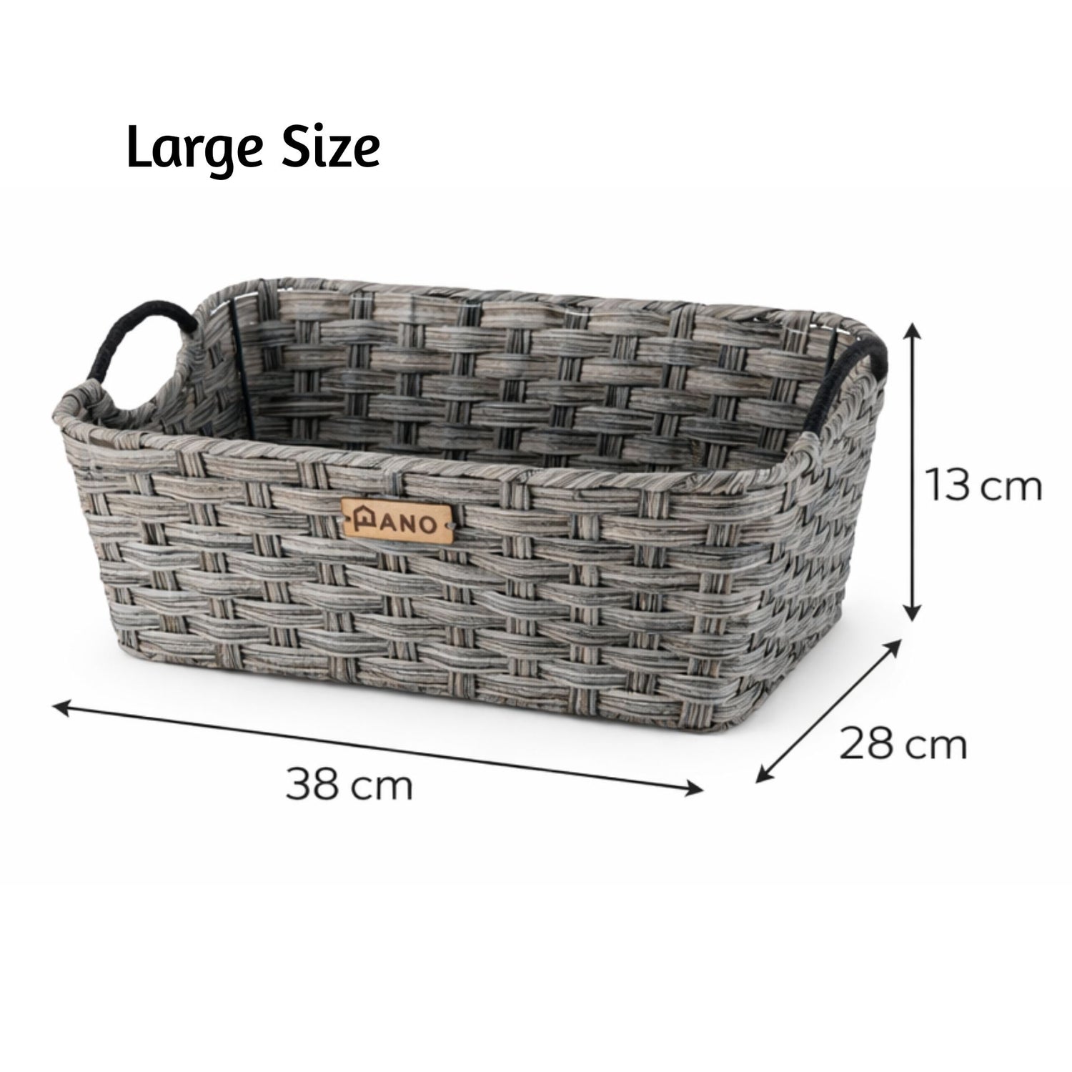 Wicker Kitchen Utility Maxwell Basket | Storage Organiser - Pano