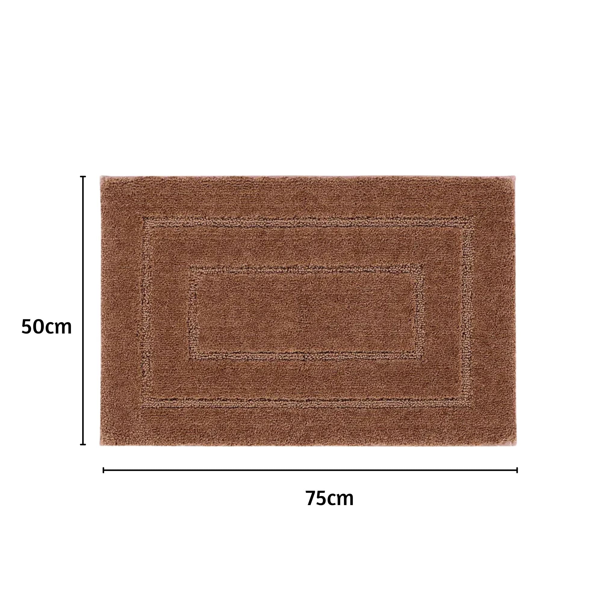 Triple Frame Anti Skid Super Soft Bathmat -Pano