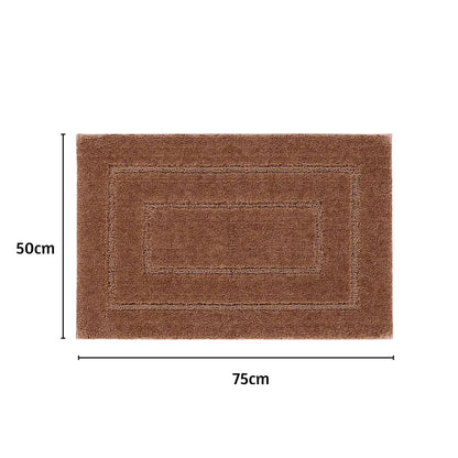 Triple Frame Anti Skid Super Soft Bathmat -Pano