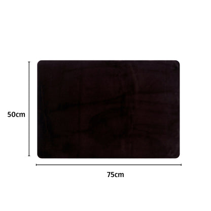 Cashmere Rabbit Fur Anti Skid Fur Bathmat - Pano