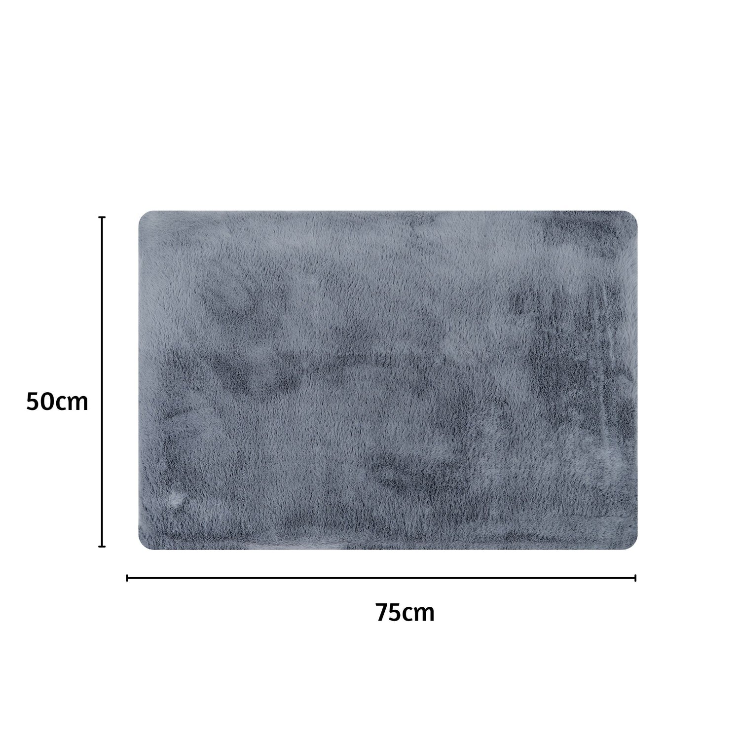 Cashmere Rabbit Fur Anti Skid Fur Bathmat - Pano