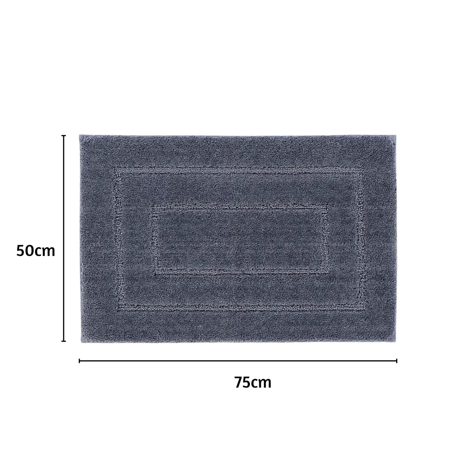 Triple Frame Anti Skid Super Soft Bathmat -Pano