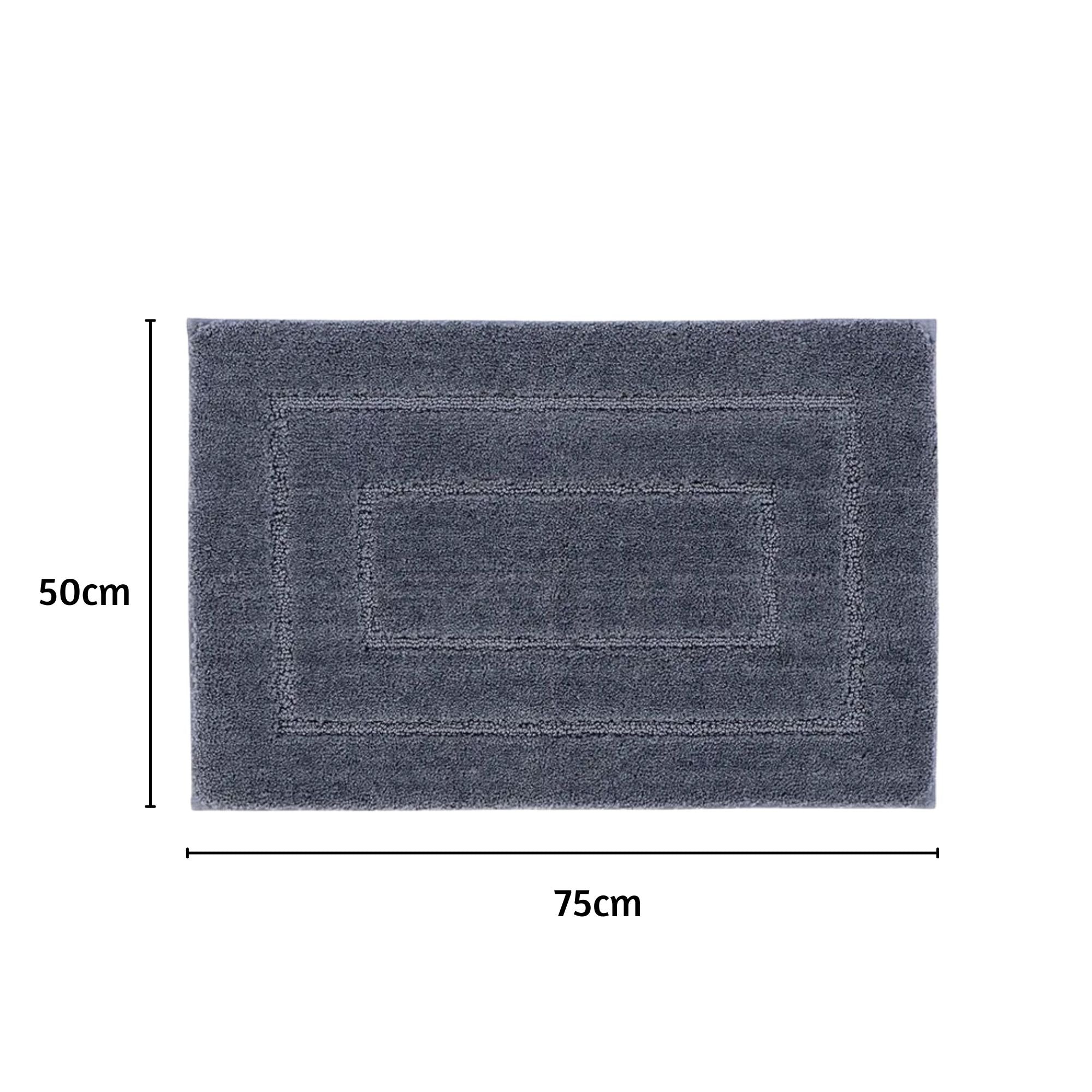 Triple Frame Anti Skid Super Soft Bathmat -Pano