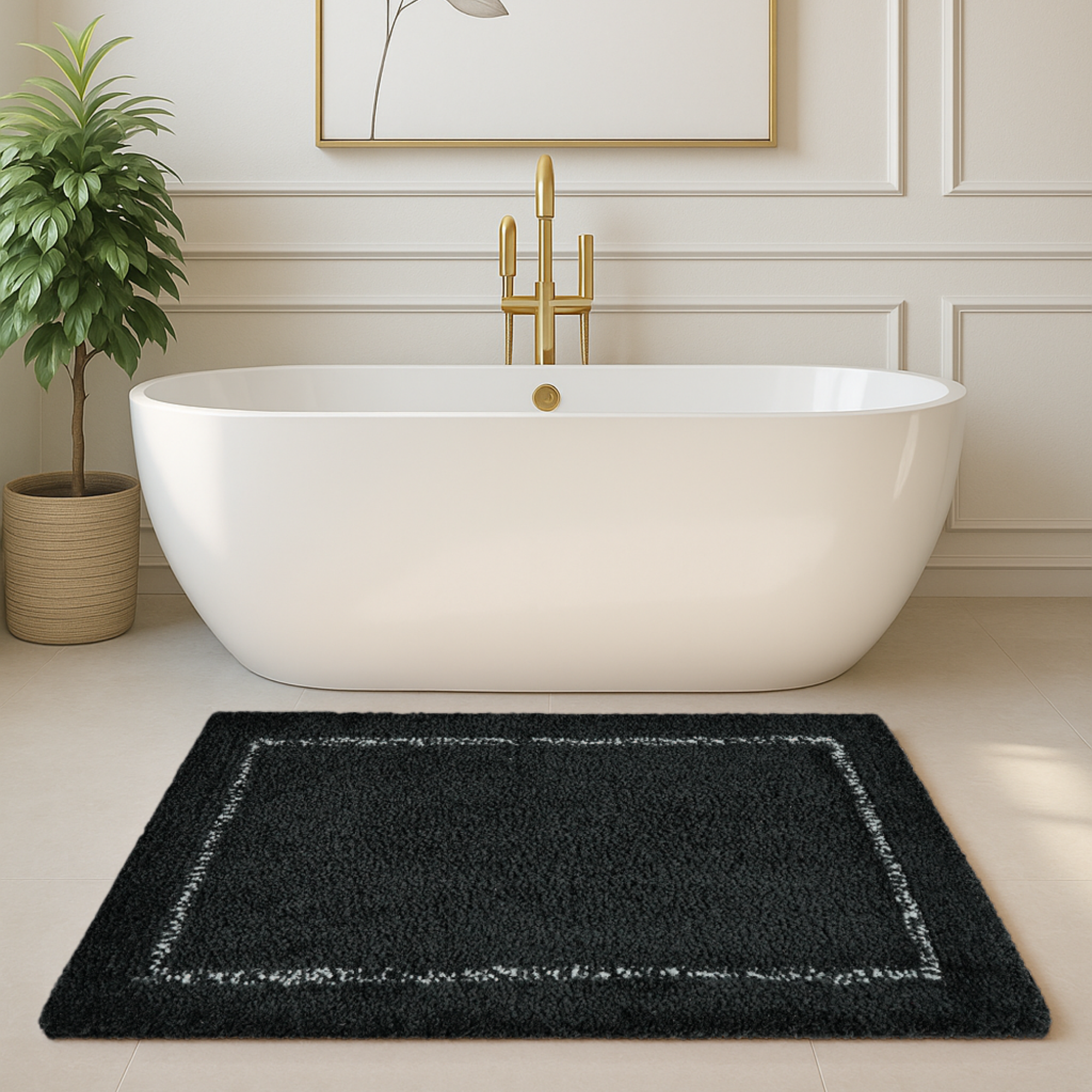 Gloria Anti Skid Grey Bathmat 40X60 - Pano