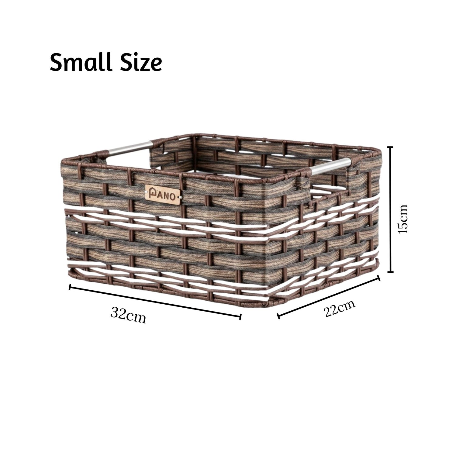 Wicker Storage Oliver Basket | Storage Organiser  - Pano