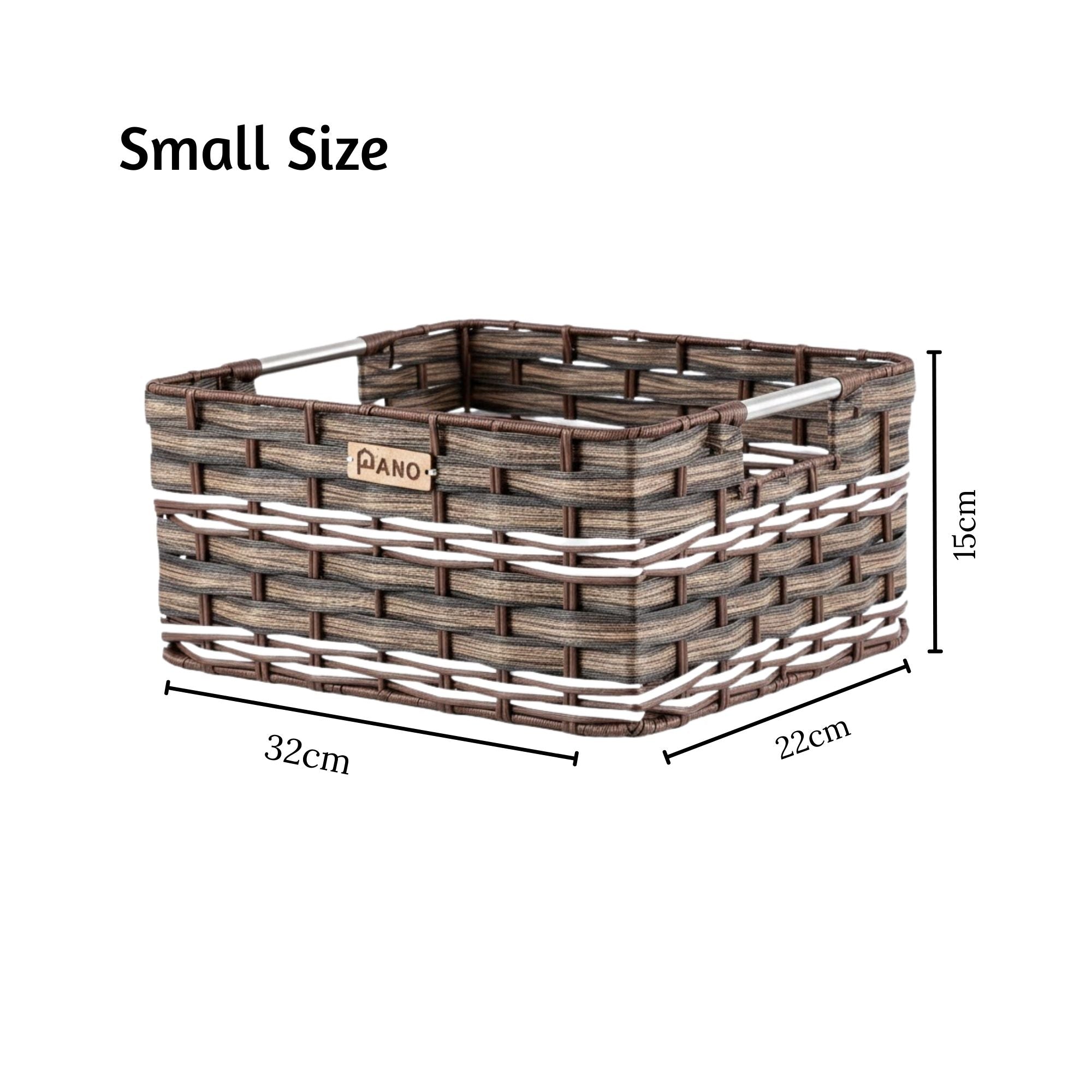 Wicker Storage Oliver Basket | Storage Organiser  - Pano