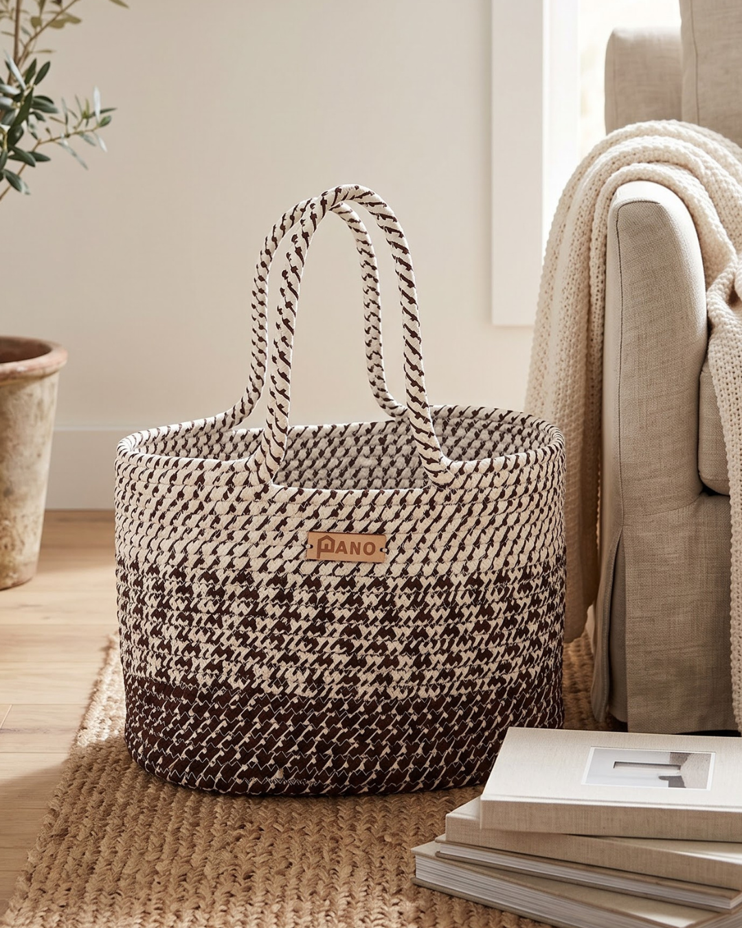 Fiona Multi Purpose Tote Hand Basket - Pano
