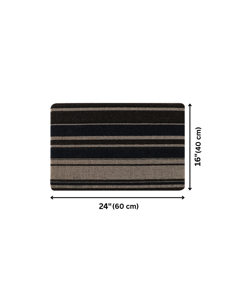 Linea Beige Anti-Skid Outdoor Mat -Pano