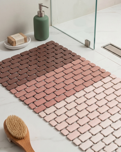 Breez Anti Slip Shower Mat - Blush