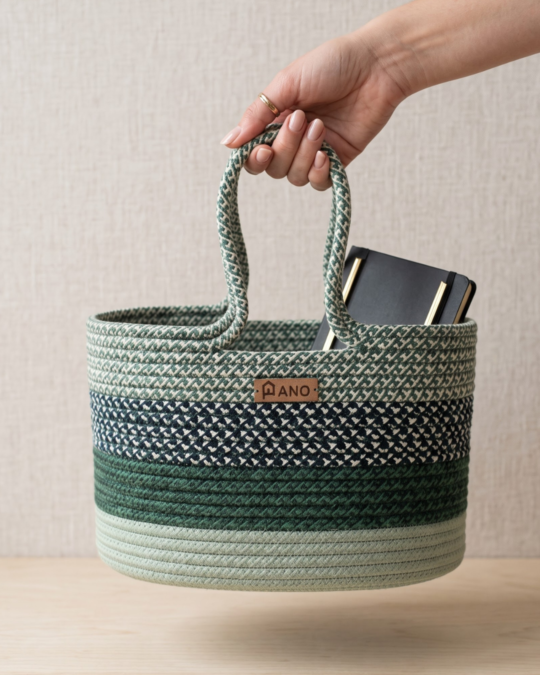 Floris Hand Basket - Green